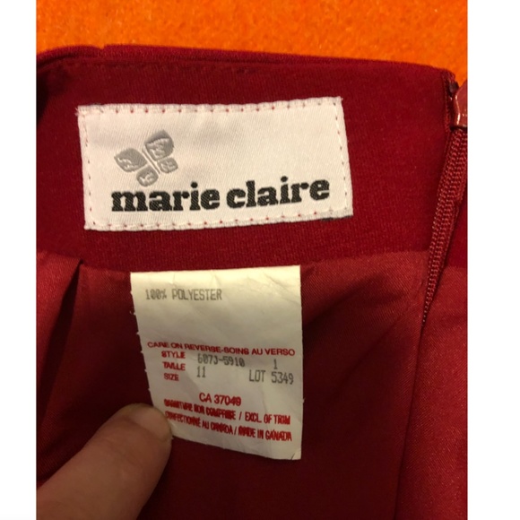 Vintage Marie Claire maxi red skirt made in Canada EUC (as new) - Picture 9 of 11